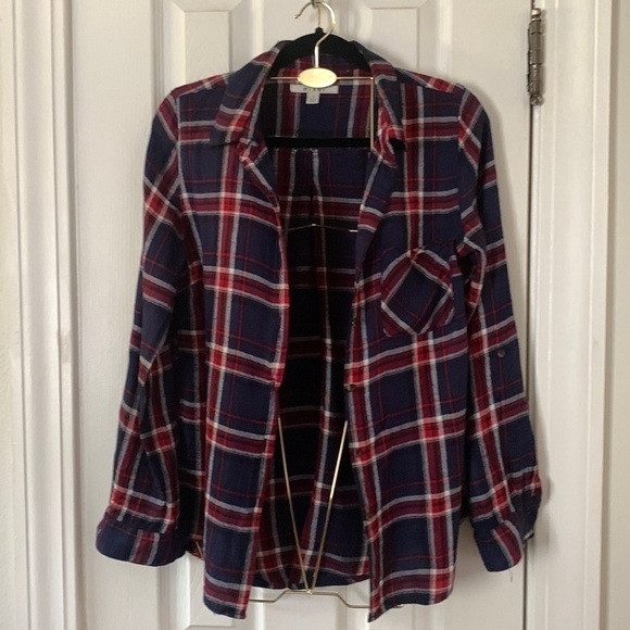 Miami Red & Blue Plaid Shirt Size S #281 - Picture 1 of 9